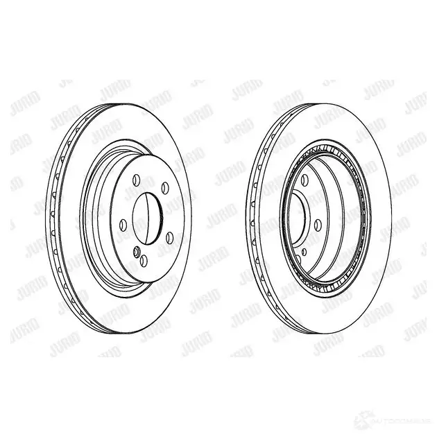 Тормозной диск JURID 562680jc VFZCAWR 56268 0JC 569821 изображение 0