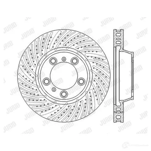 Тормозной диск JURID 5 62586JC 1425088350 MP5J2K6 562586jc1 изображение 0