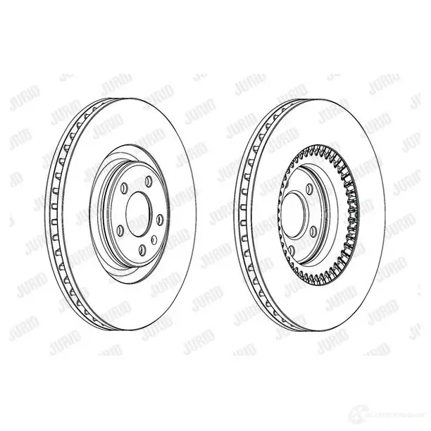 Тормозной диск JURID 5627 71JC 562771jc1 1425088401 ELUBD изображение 0