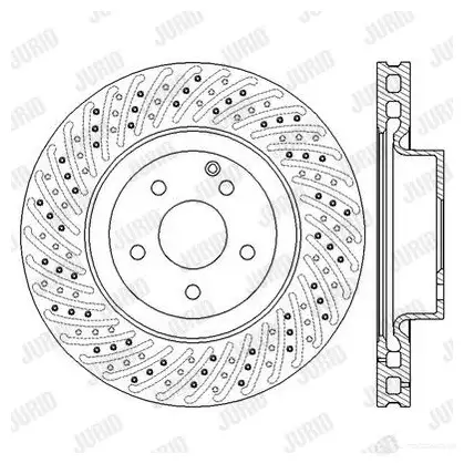 Тормозной диск JURID 56256 7 562567JC 562567jc 569709 изображение 2