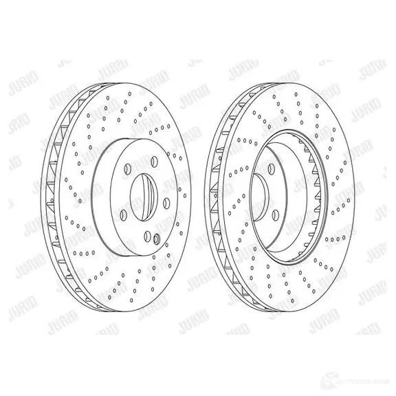 Тормозной диск JURID AKCAK6S 569774 562634jc 56263 4JC изображение 0