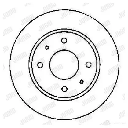 Тормозной диск JURID 561592J 561592j 568536 56 1592 изображение 0