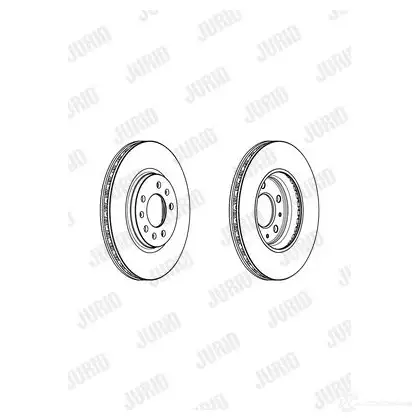 Тормозной диск JURID 562961jc 82BS8 570061 5629 61JC - Изображение 1