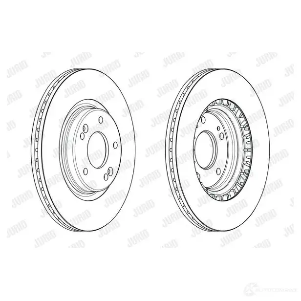 Тормозной диск JURID 56323 1JC 1424231157 KULUM 563231jc изображение 0