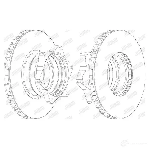 Тормозной диск JURID 569112j 569112J 56 9112 570284 изображение 0