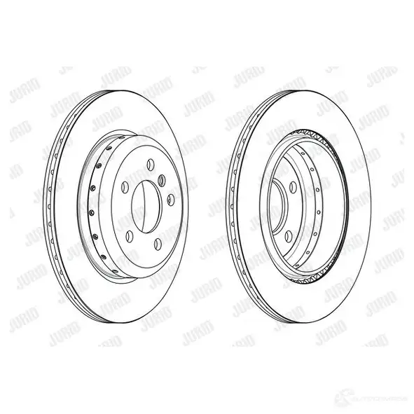 Тормозной диск JURID 1424719400 563156jvc1 563156 JVC-1 IGIPKT - Изображение 1