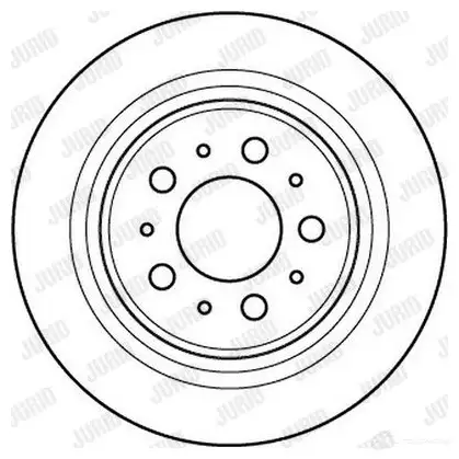 Тормозной диск JURID 562 172 569125 562172J 562172j изображение 0