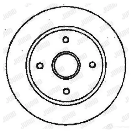 Тормозной диск JURID 561678j 561678J 568634 561 678 изображение 0