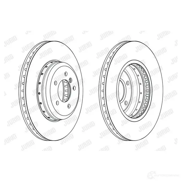 Тормозной диск JURID 1424719404 5632 01JVC-1 563201jvc1 3EOK3