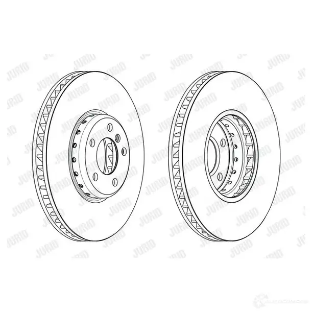 Тормозной диск JURID 0PJS6I2 56 3150JVC-1 563150jvc1 1424719398 - Изображение 1