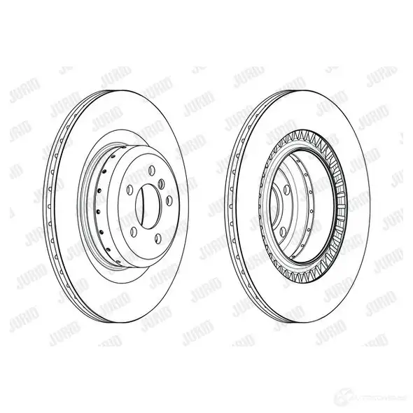 Тормозной диск JURID 1424231154 T2F55 5 63209JVC-1 563209jvc1 - Изображение 1