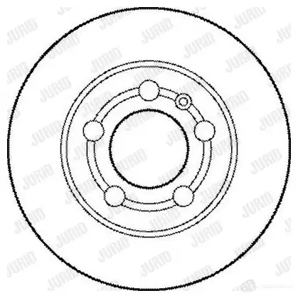 Тормозной диск JURID 562177j 569135 562177J 562 177 изображение 0
