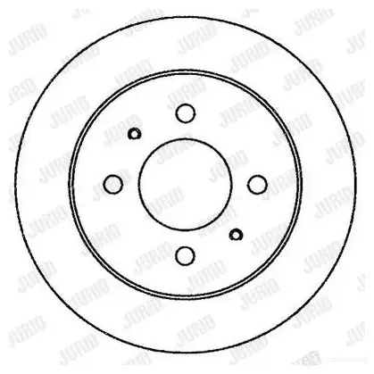 Тормозной диск JURID 569271 562250jc 56225 0J 562250JC изображение 0