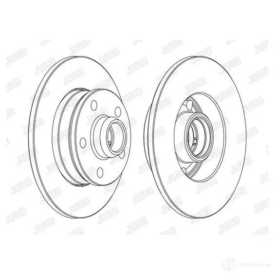 Тормозной диск JURID 562370JC 562370jc 562 370 569463 изображение 0