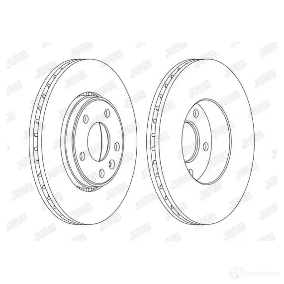 Тормозной диск JURID 562241JC 5622 41J 569255 562241jc изображение 0