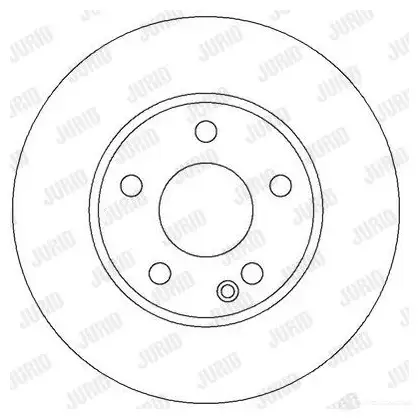 Тормозной диск JURID 569377 562309J 562309j 562 309 изображение 0
