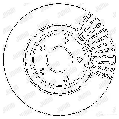 Тормозной диск JURID 1438340074 563277jc1 4SKF Q0A изображение 0