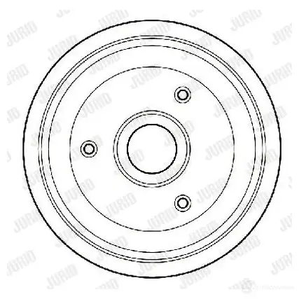 Тормозной барабан JURID 567211 1 00712 329156j 329156 изображение 0