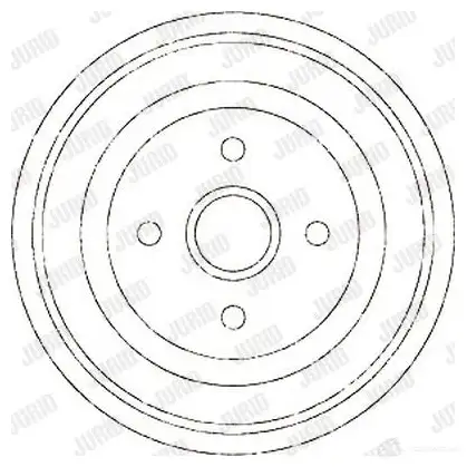 Тормозной барабан JURID 567196 3291 35 329135j 329135J изображение 0