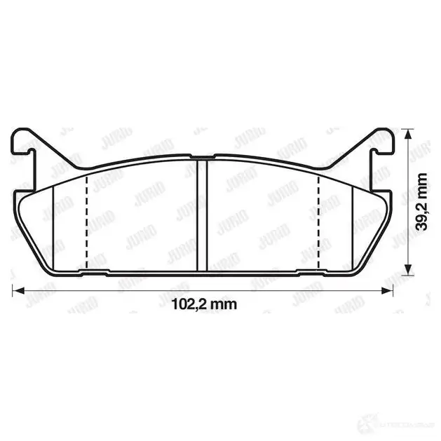 Тормозные колодки, комплект JURID 572163j 21 559 572163 571139