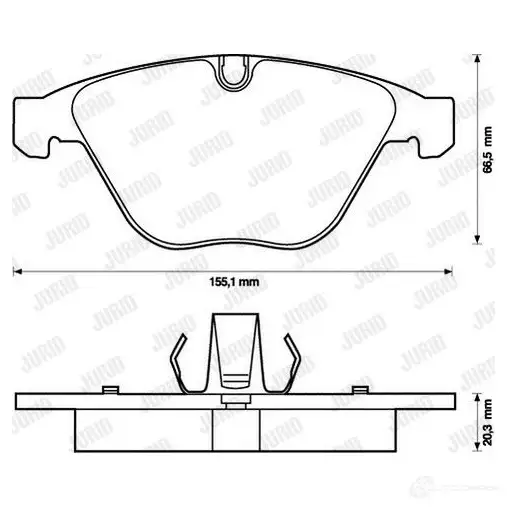 Тормозные колодки, комплект JURID 5 LXGPV 3306437231152 571825 573189jc изображение 0