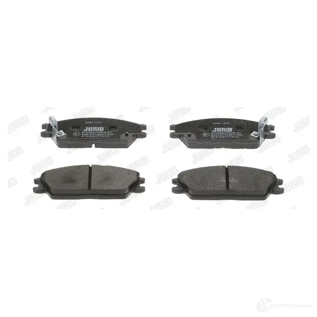 Тормозные колодки, комплект JURID 572269 217 73 572269j 571214 изображение 1