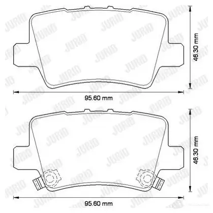 Тормозные колодки, комплект JURID 240 86 572580j 571463 24518 изображение 0