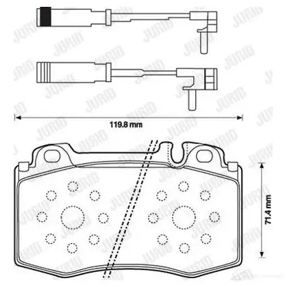 Тормозные колодки, комплект JURID 573152jc 3306437231091 5SZF0 UO 571770 изображение 0