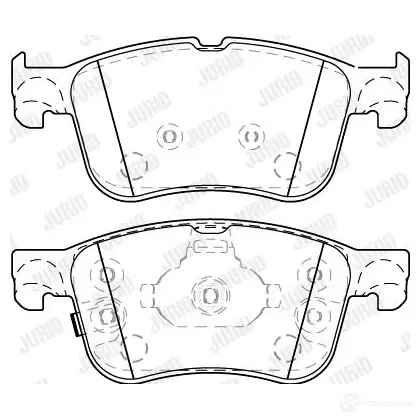 Тормозные колодки, комплект JURID 7BBO HCJ 1437553321 573834j изображение 0