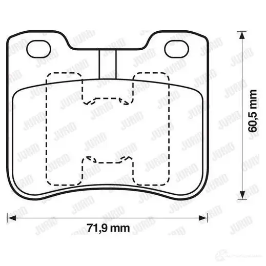 Тормозные колодки, комплект JURID 211 45 571912 571912j 570948 изображение 0