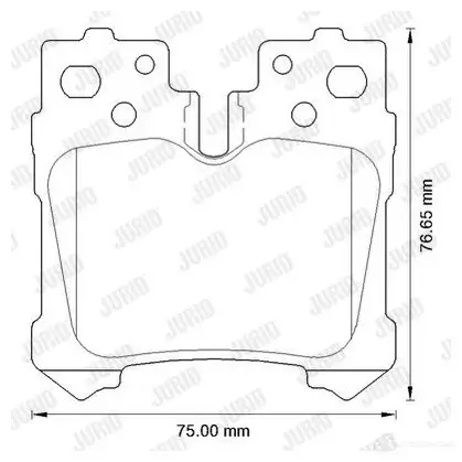 Тормозные колодки, комплект JURID QP0EDY 572648j 571543 5726 48 изображение 1