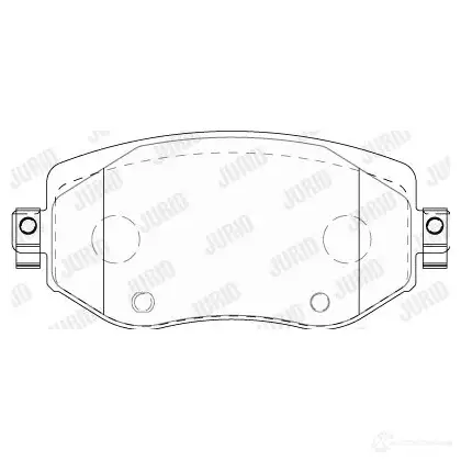 Тормозные колодки, комплект JURID 573842j 1437135586 2MX83R L