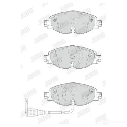 Тормозные колодки, комплект JURID V2 41J3V 572126 3306437226196 573390jas изображение 0