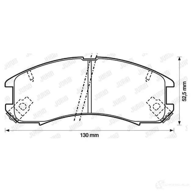 Тормозные колодки, комплект JURID 572317j 213 78 572317 571254