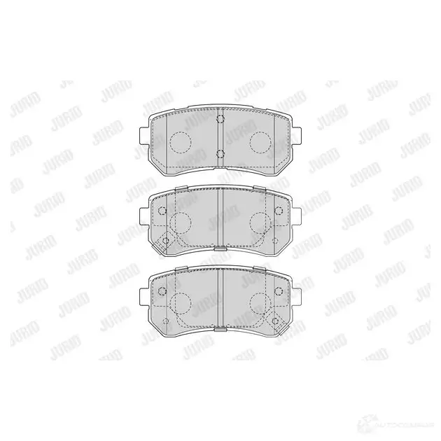 Тормозные колодки, комплект JURID 572166 573430j 2 4320 24321 - Изображение 1