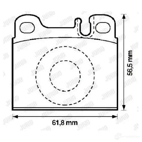 Тормозные колодки, комплект JURID 21027 570518 571342j 20 467 изображение 0