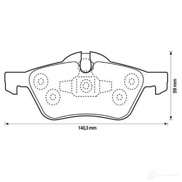 Тормозные колодки, комплект JURID 2328 1 571992 571992jas 571079
