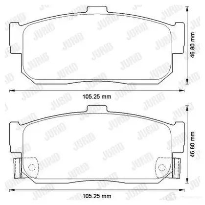 Тормозные колодки, комплект JURID 572582j 217 13 572582 571466