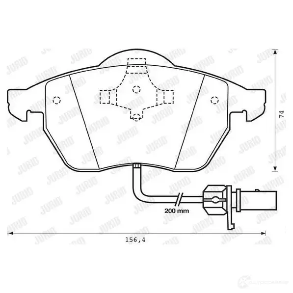 Тормозные колодки, комплект JURID 3306437230971 571585 573022jc Q1E70 10 изображение 0