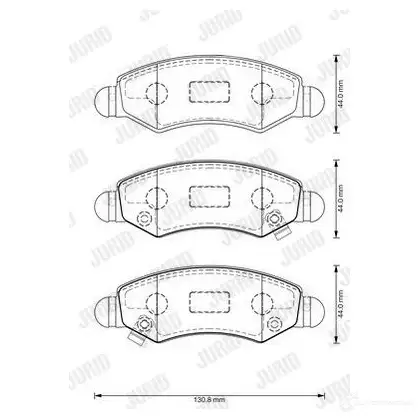 Тормозные колодки, комплект JURID 573378J 572115 573378j 2360 5 изображение 0