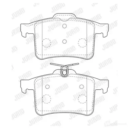 Тормозные колодки, комплект JURID YDO4VB 573800j 1425005015 573 800J