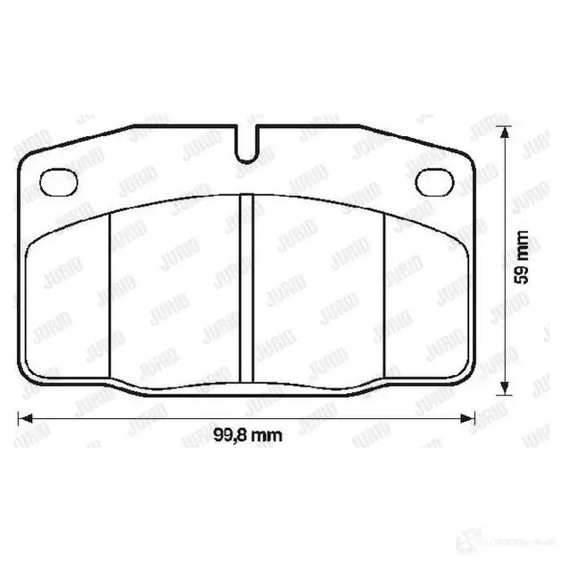 Тормозные колодки, комплект JURID 571276 209 39 570433 571276d изображение 0