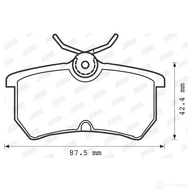 Тормозные колодки, комплект JURID 571998d 2 3353 571998 571093 изображение 0