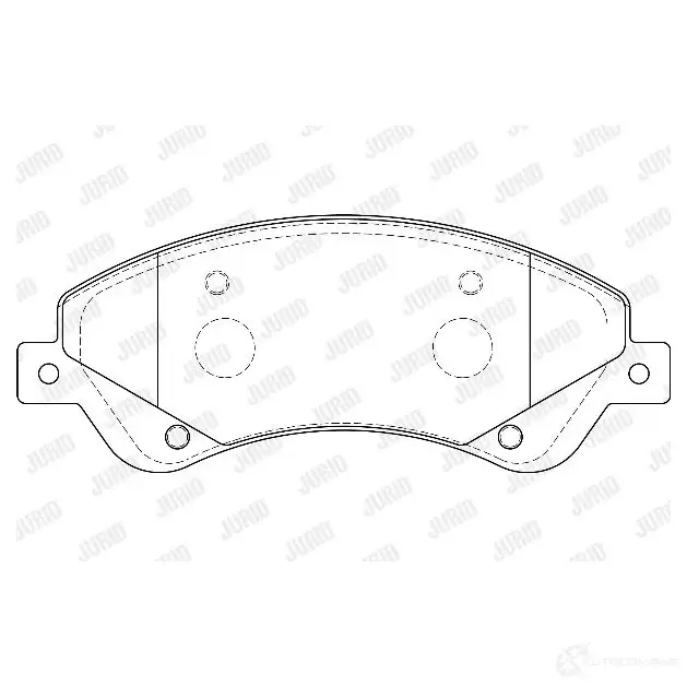 Тормозные колодки, комплект JURID 571966 I64TW2S 2448 5 573276d