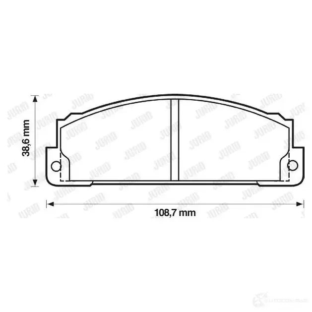 Тормозные колодки, комплект JURID 571463 570689 571463j 2 0073