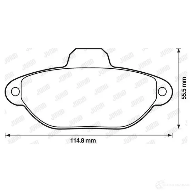 Тормозные колодки, комплект JURID 571749d 570817 2 1365 571749 изображение 0
