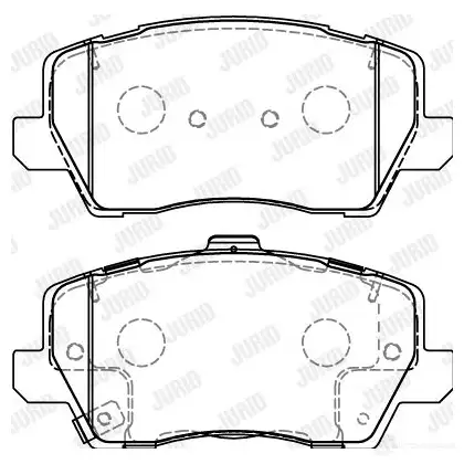 Тормозные колодки, комплект JURID 1438035939 573812j GEN FKO изображение 0