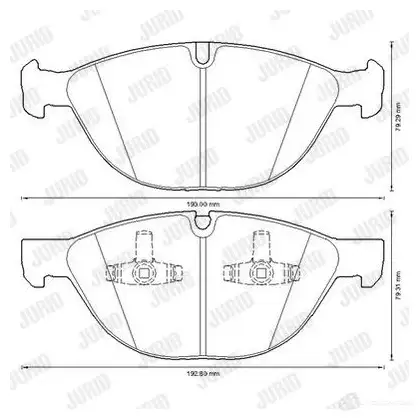 Тормозные колодки, комплект JURID 572033 3306437231312 573317jc F I6A9IF - Изображение 1
