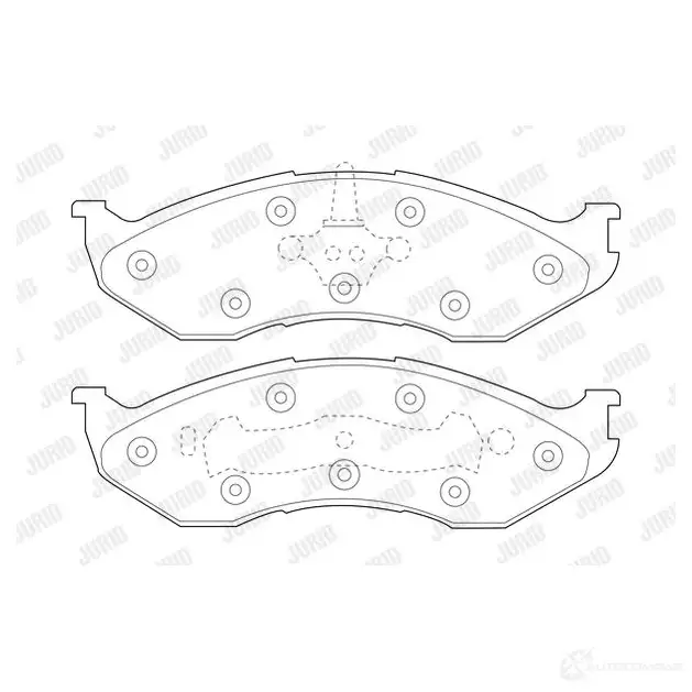 Тормозные колодки, комплект JURID 573713J 1425004988 2182 2 573713j