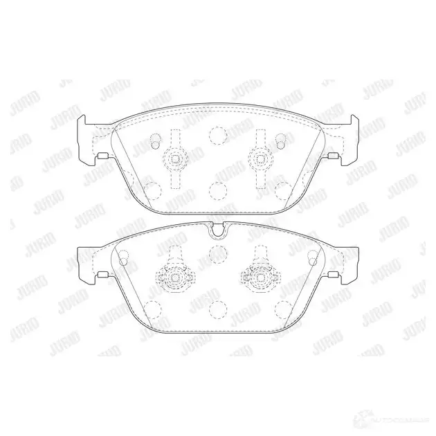 Тормозные колодки, комплект JURID 1425005006 573775j VZ3EER 5737 75J изображение 0